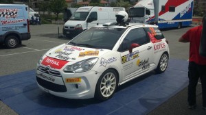 La Citroen DS3 di Strambi prima del via al rally Lanterna 2012