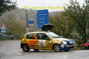 Fanucchi in azione al Renault Rally Event 2012 (Bibbiena)