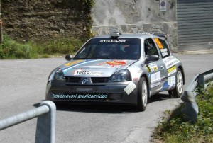 Borg durante lo shakedown del rally Appennino Ligure 2013